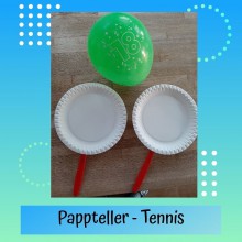 Pappteller-Tennis 1